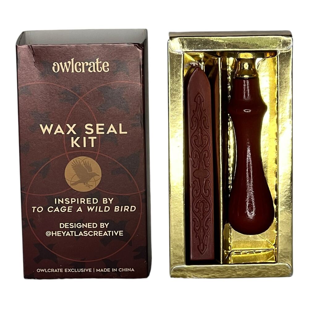 OwlCrate To Cage a Wild Bird Wax Seal Kit - Brooke Fast May 2026 YA Box Item